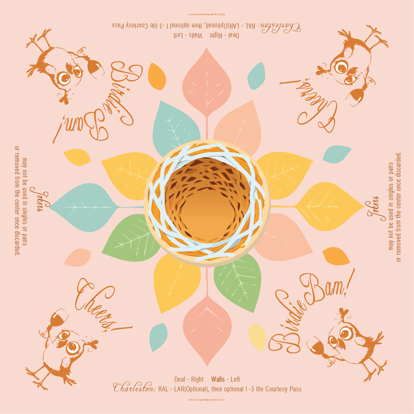 Birdie Bam Mahjong Mat