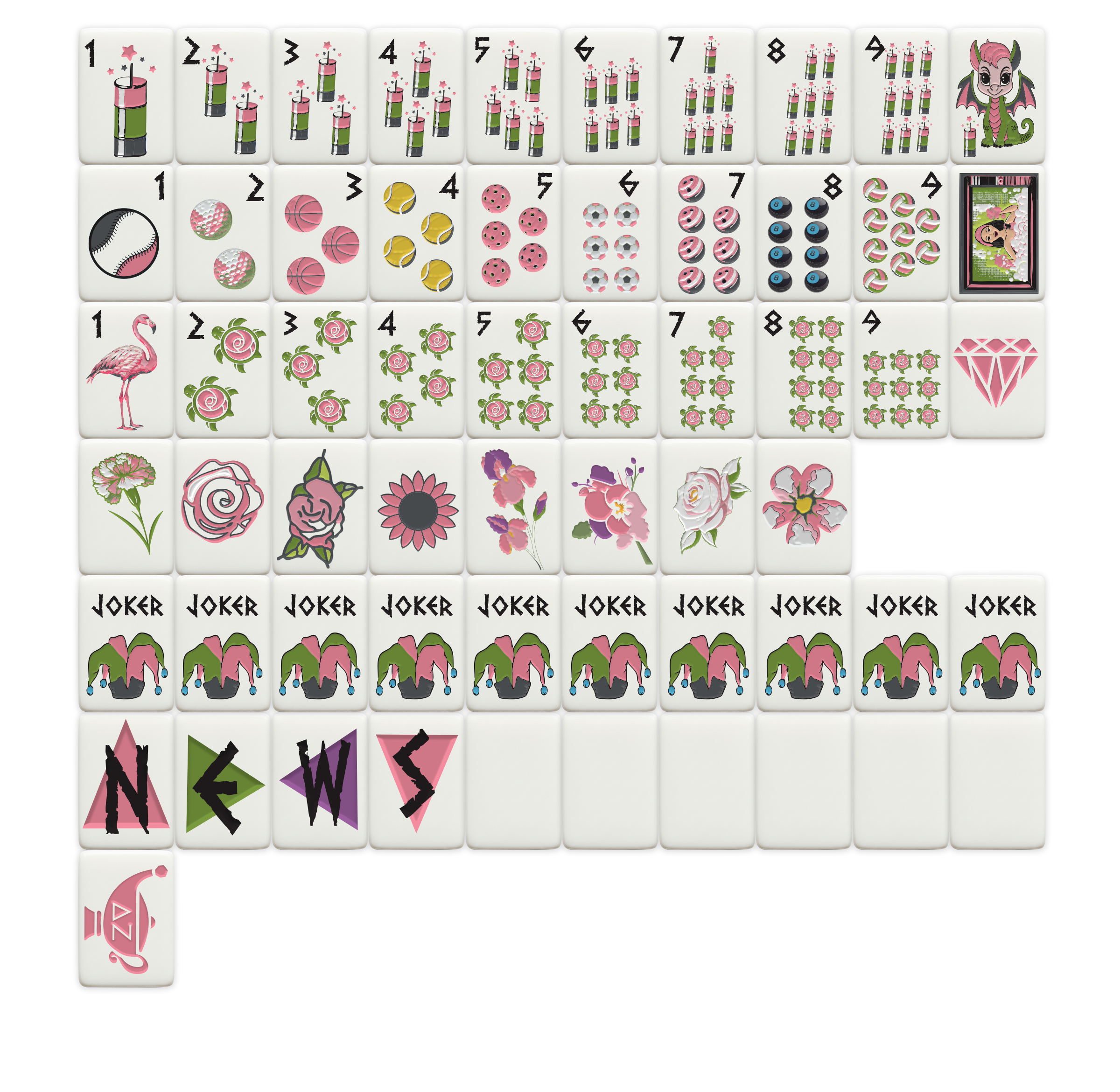Delta Zeta Mahjong Tiles – Mahjong Sisterhood