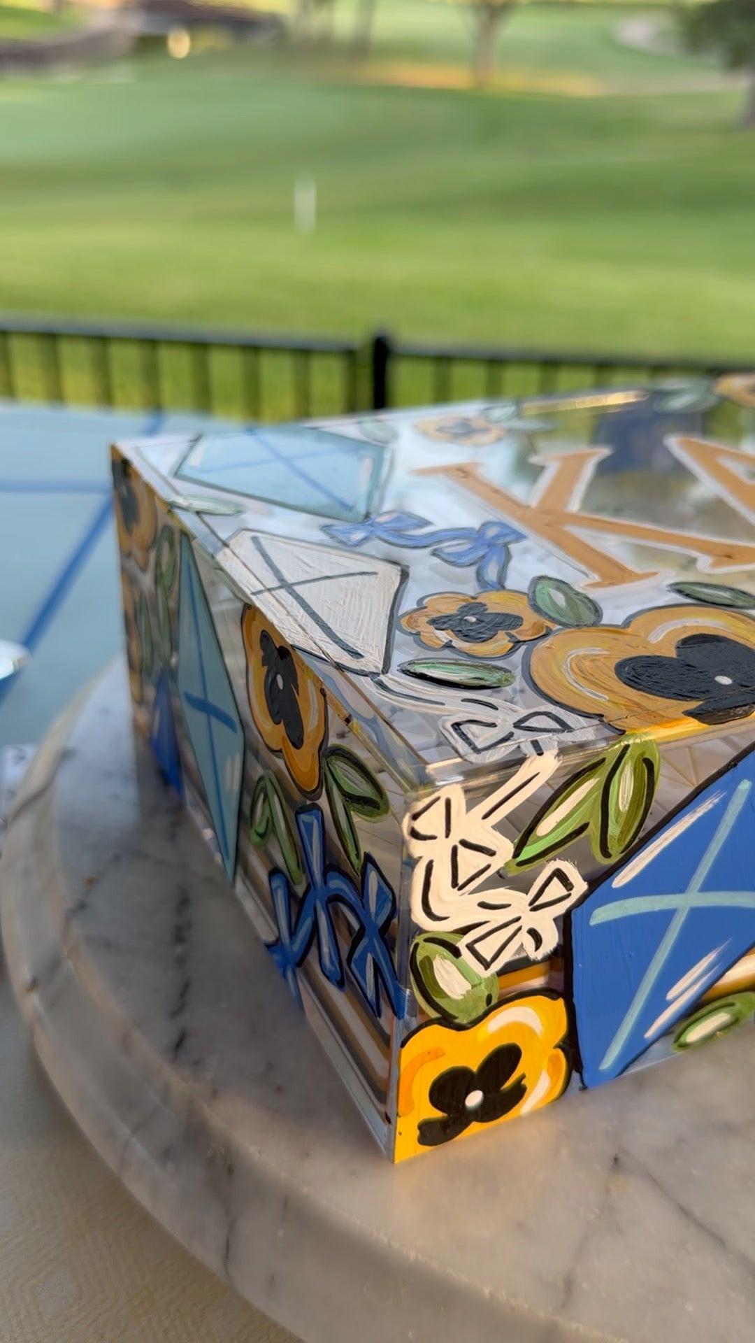 Hand-Painted Acrylic Display Box - Choose Your Sorority