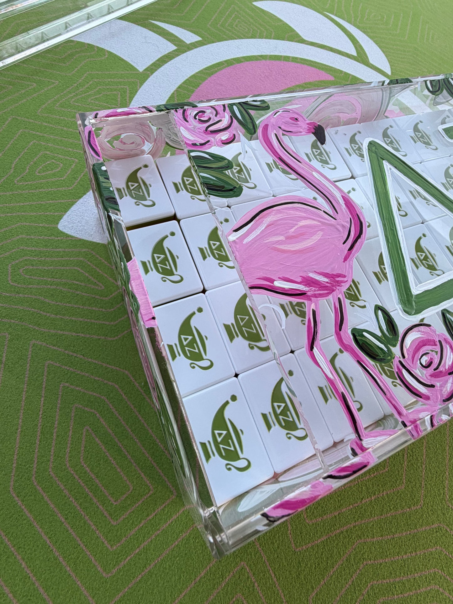 Hand-Painted Acrylic Display Box - Delta Zeta