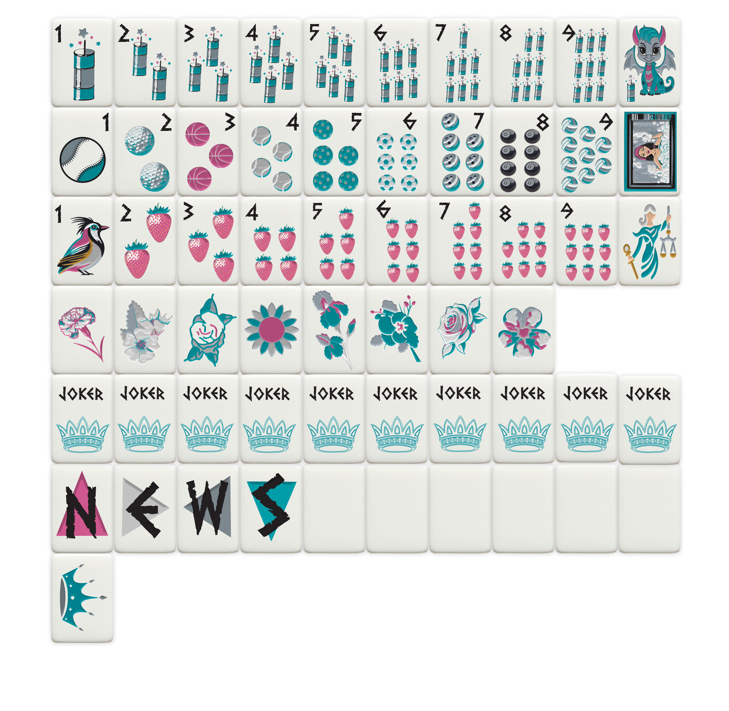 Zeta Tau Alpha Mahjong Tiles – Mahjong Sisterhood