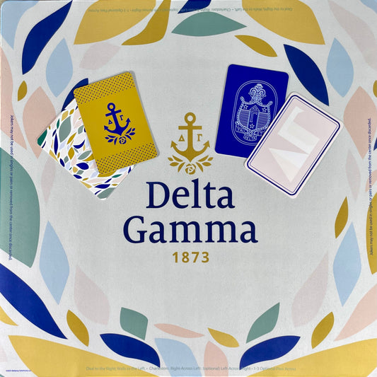 Delta Gamma Mahjong Mat and Shuffler Set