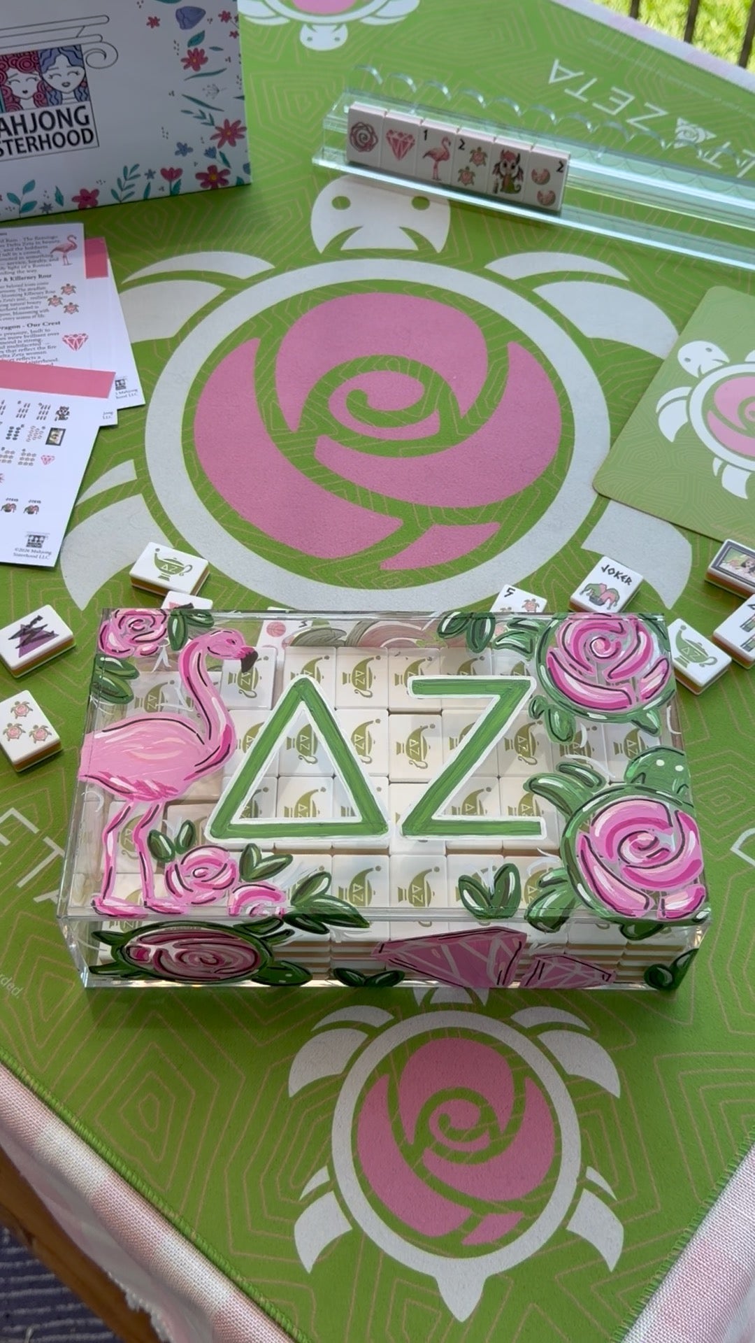 Hand-Painted Acrylic Display Box - Delta Zeta
