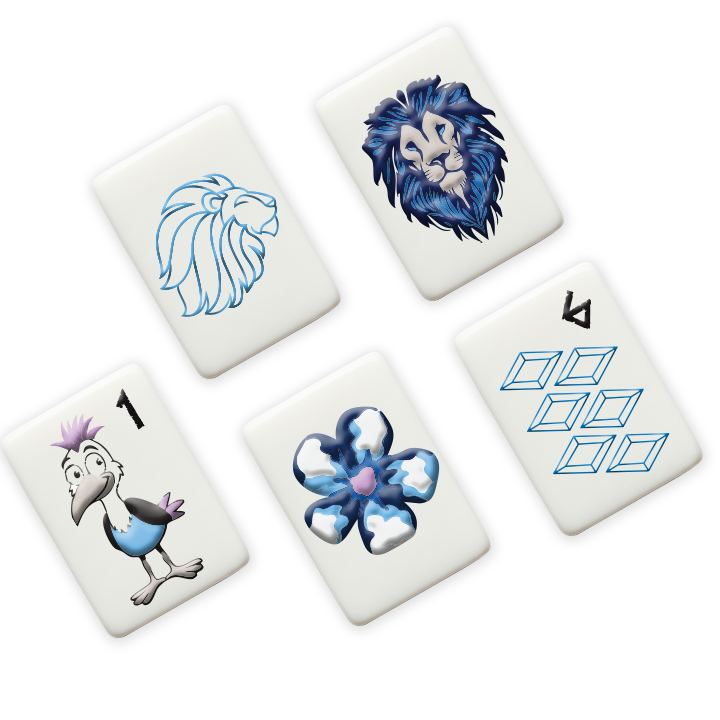 Alpha Delta Pi Mahjong Tiles