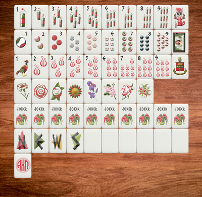 Alpha Chi Omega Bespoke Mahjong Tiles