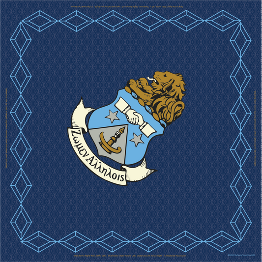 Alpha Delta Pi Dark Blue Mahjong Mat