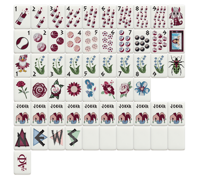 Alpha Phi Mahjong Tiles