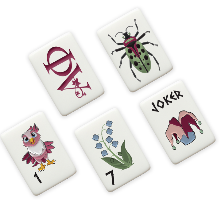 Alpha Phi Mahjong Tiles
