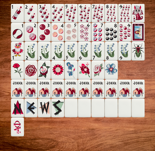 Alpha Phi Bespoke Mahjong Tiles