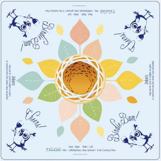 Birdie Bam Mahjong Mat Light Blue