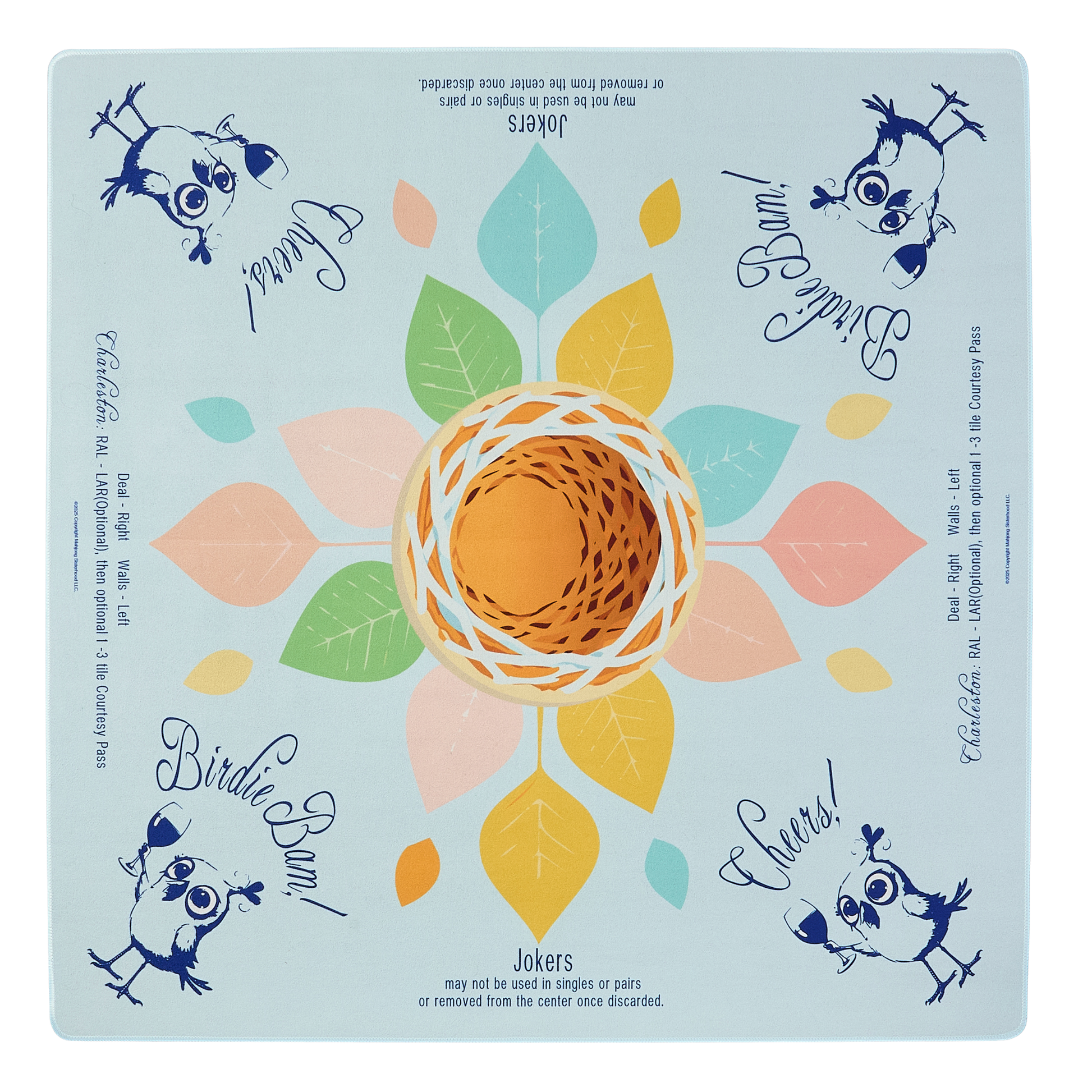 Birde Bam Mahjong Mat Spritz