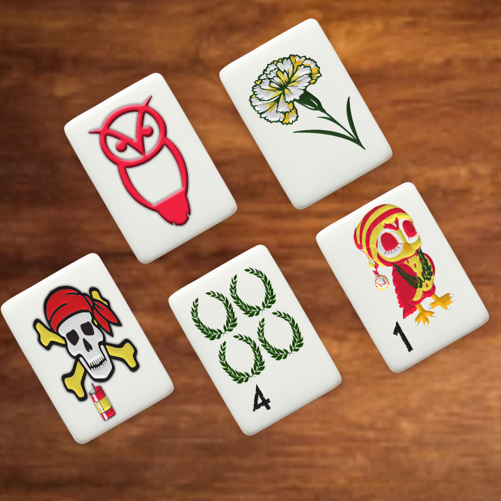 Chi Omega Mahjong Tiles