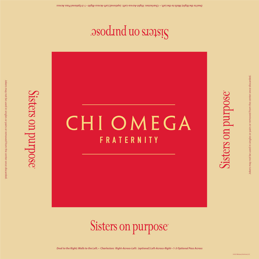 Chi Omega Mahjong Mat