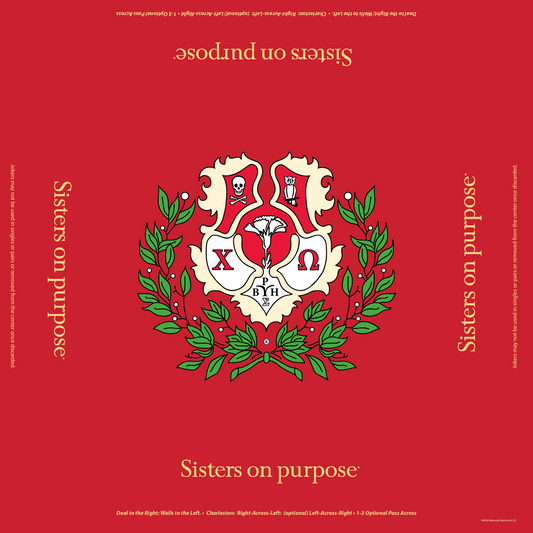 Chi Omega Mahjong Mat