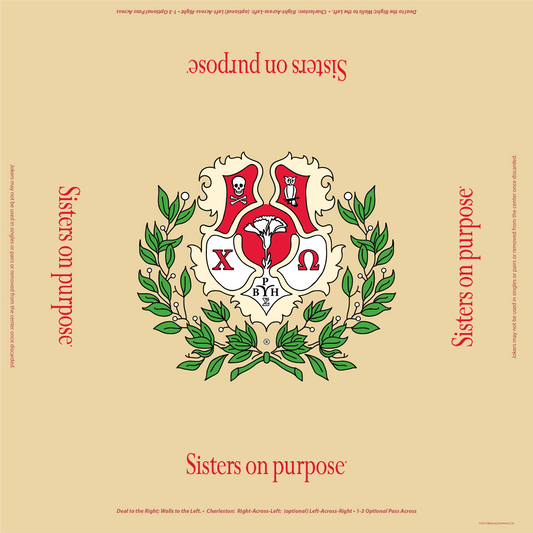 Chi Omega Mahjong Mat