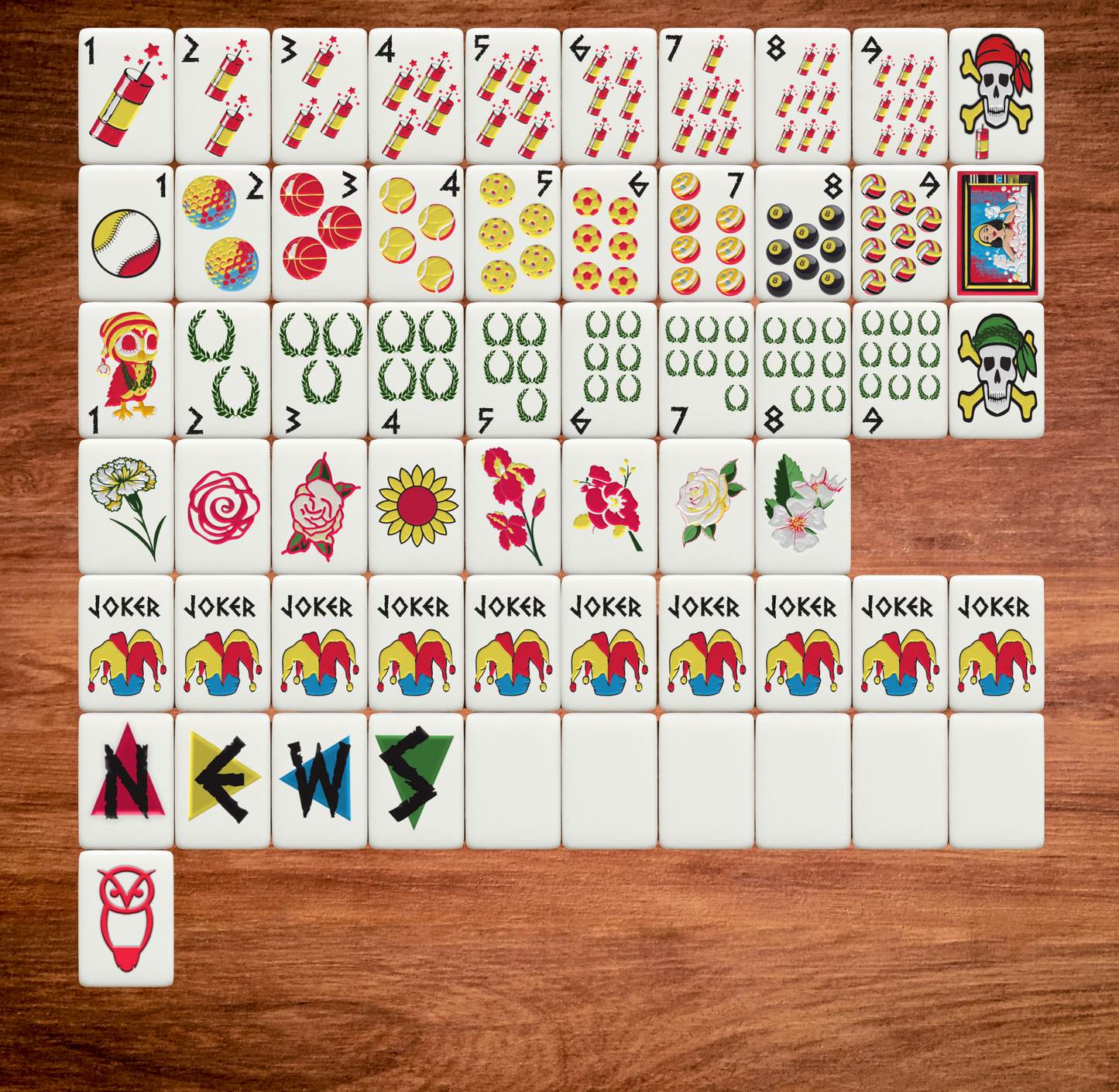 Chi Omega Bespoke Mahjong Tiles