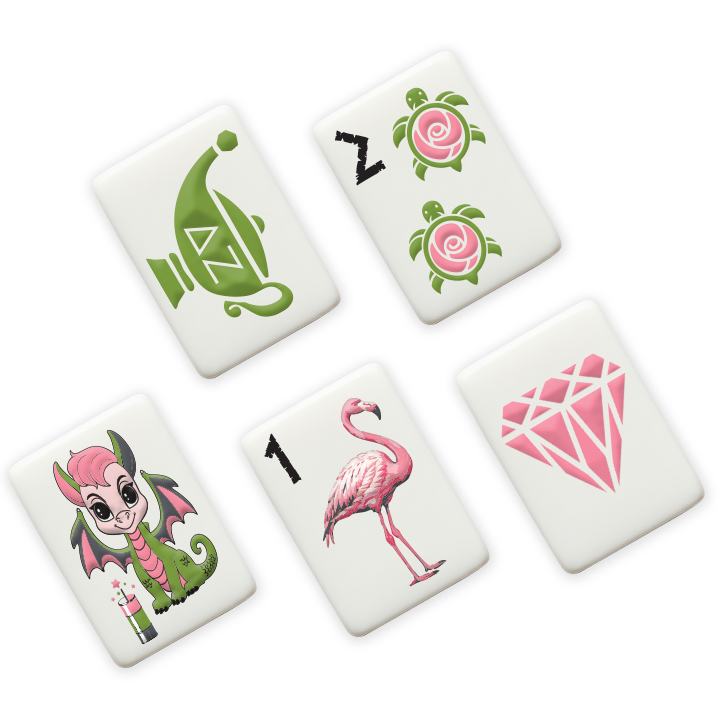 Delta Zeta Mahjong Tiles