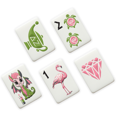 Delta Zeta Mahjong Tiles