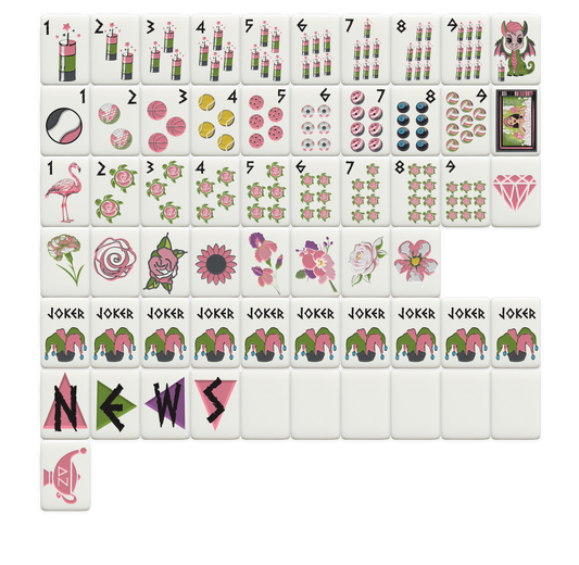 Delta Zeta Mahjong Tiles