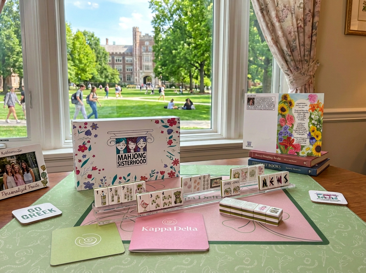 Bid Day Sorority Mahjong  Legacy Gift