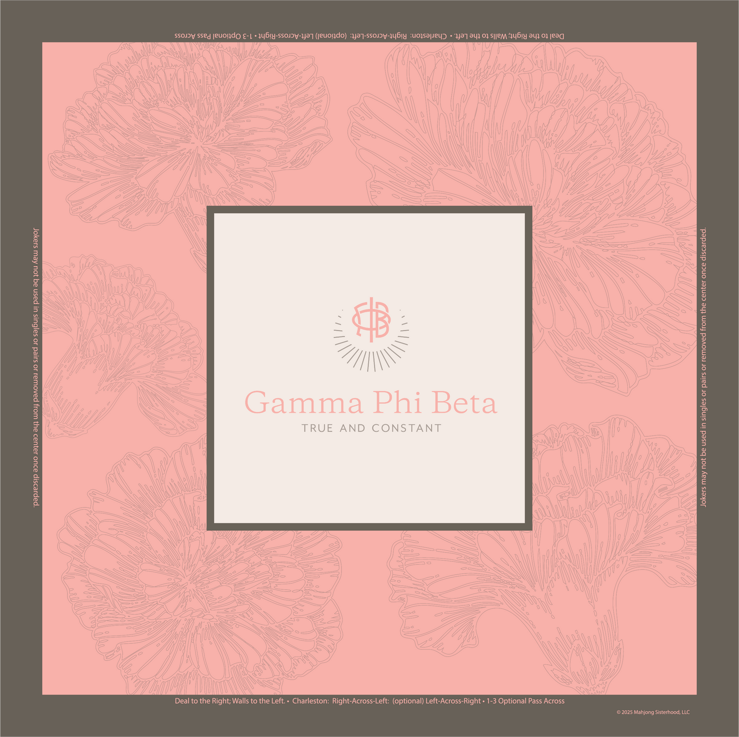 Gamma Phi Beta Mahjong Mat