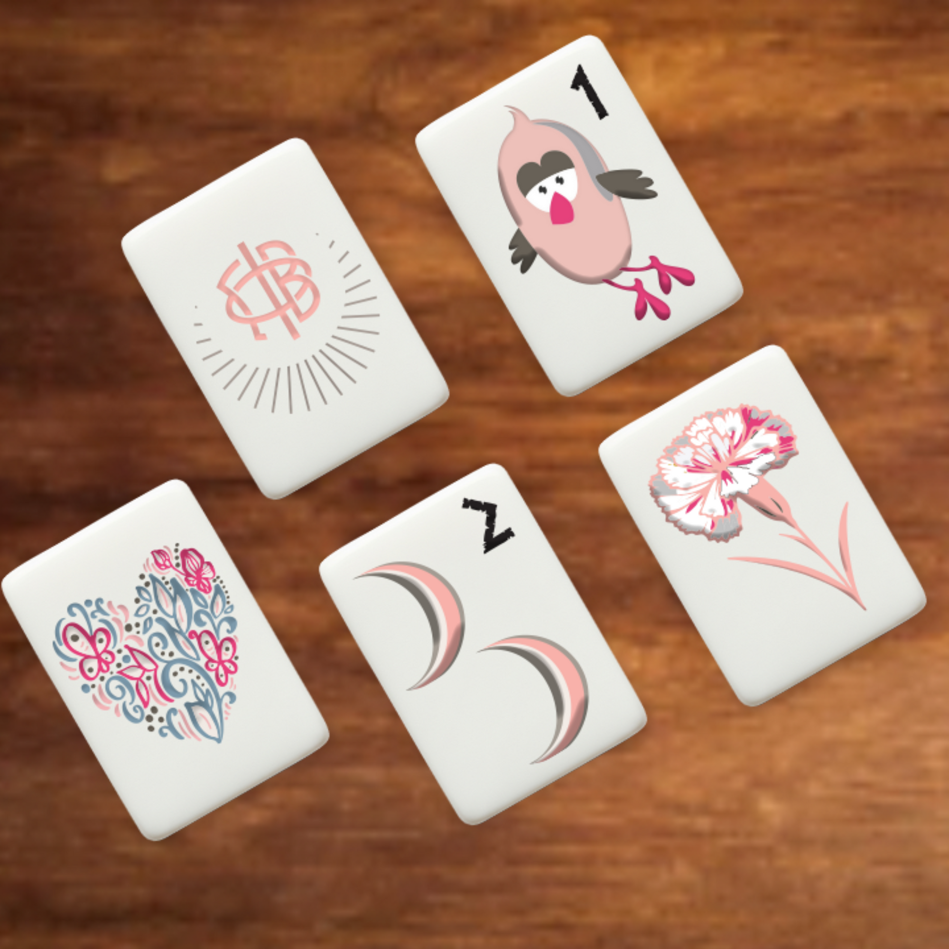 Gamma Phi Beta 5 Tiles