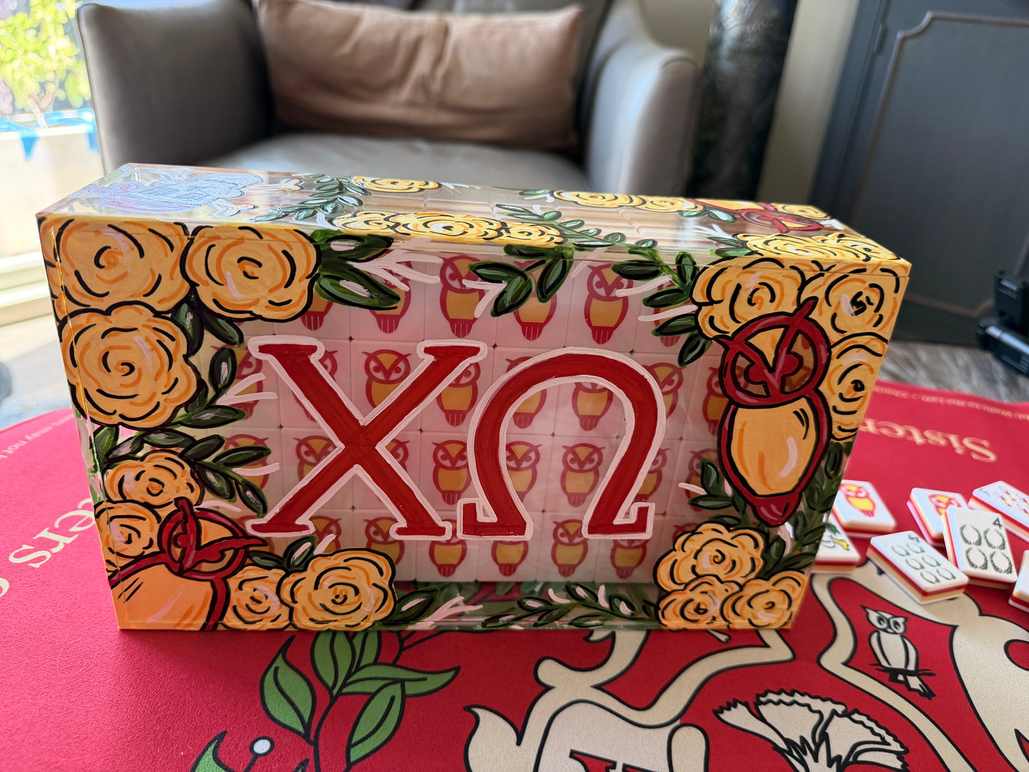 Hand-Painted Acrylic Display Box - Choose Your Sorority