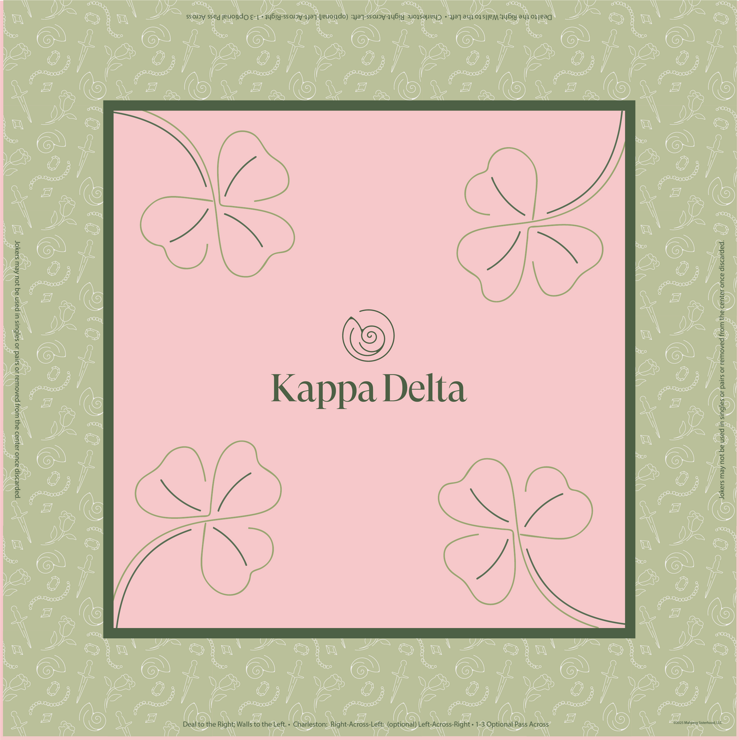 Kappa Delta Mahjong Mat