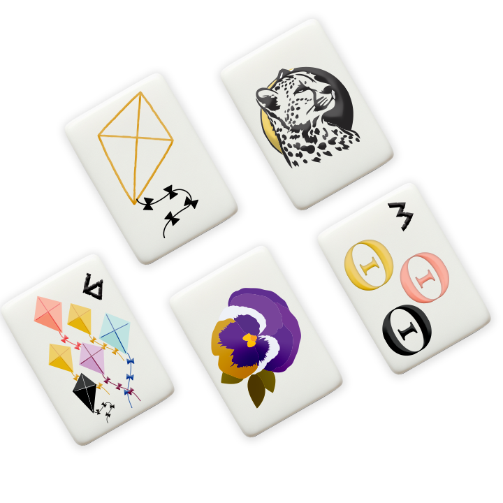 Kappa Alpha Theta Mahjong Tiles
