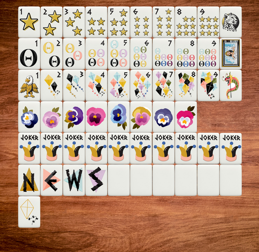 Kappa Alpha Theta Bespoke Mahjong Tiles