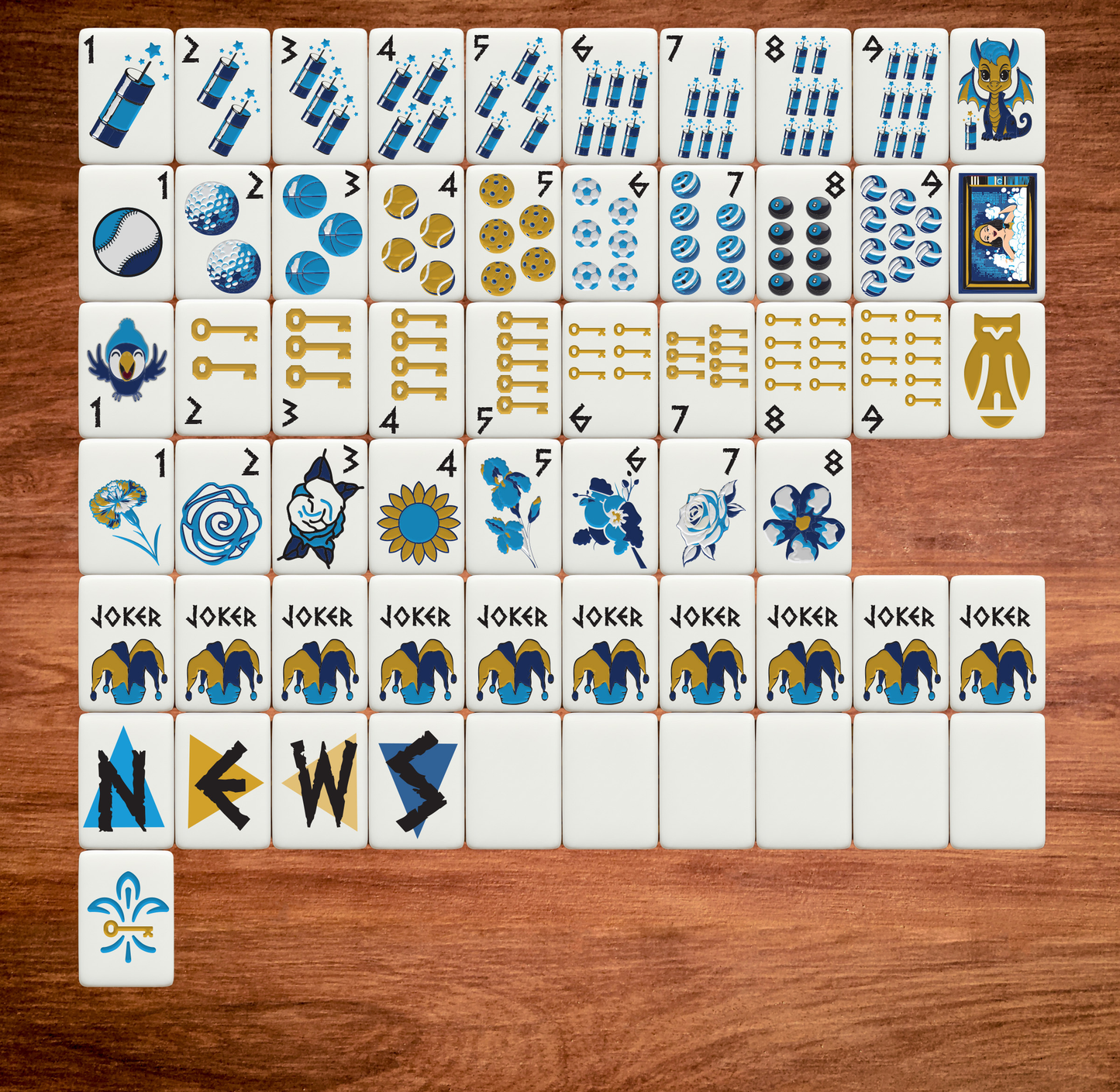 Kappa Kappa Gamma Bespoke Mahjong Tiles