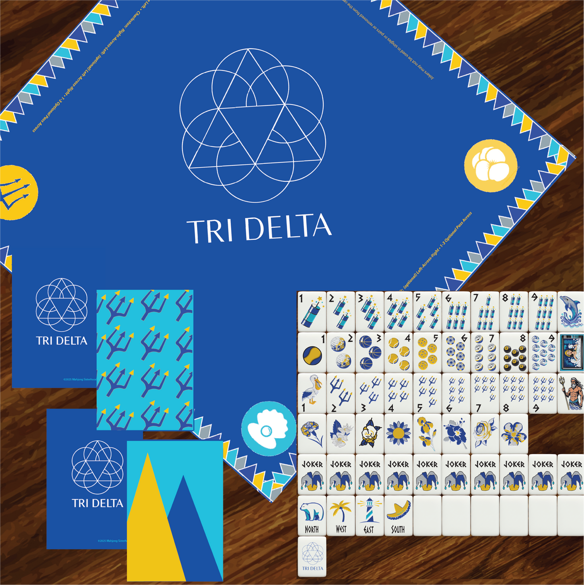 Tri Delta Mahjong Legacy Set| Bid Day Gift