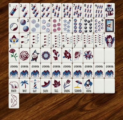 Pi Beta Phi Mahjong Tiles
