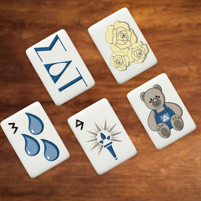 Sigma Delta Tau Mahjong Tiles