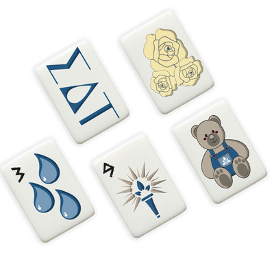 Sigma Delta Tau Mahjong Tiles