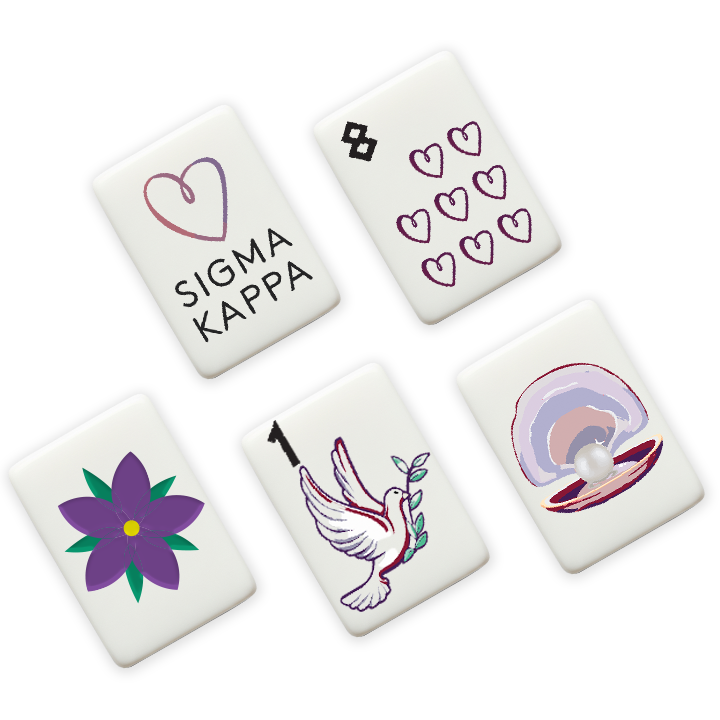 Sigma Kappa Mahjong Tiles