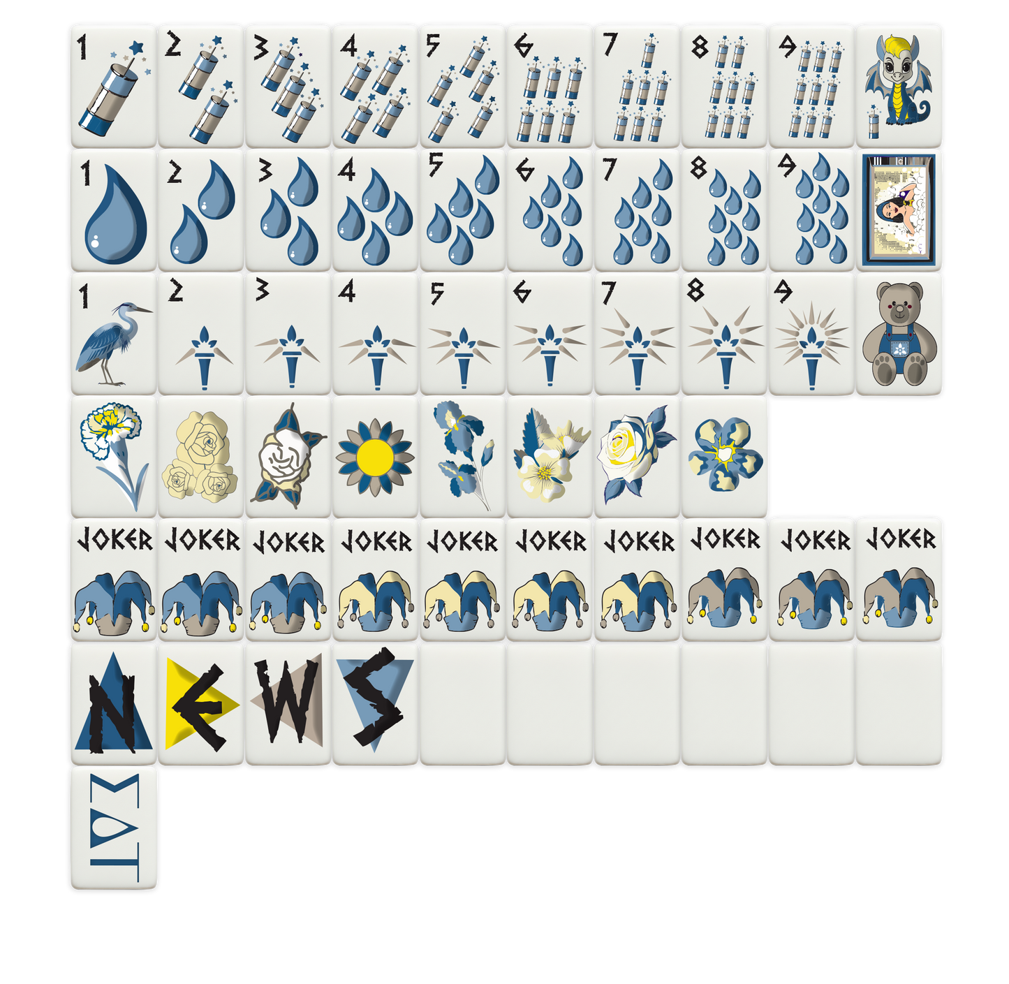 Sigma Delta Tau Mahjong Tiles