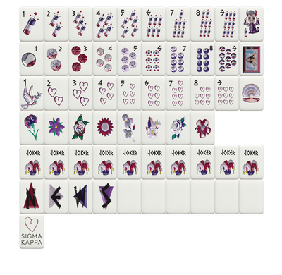 Sigma Kappa Mahjong Tiles