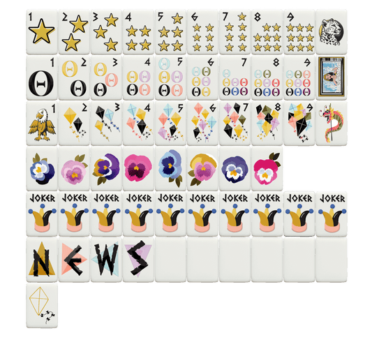 Kappa Alpha Theta Mahjong Tiles