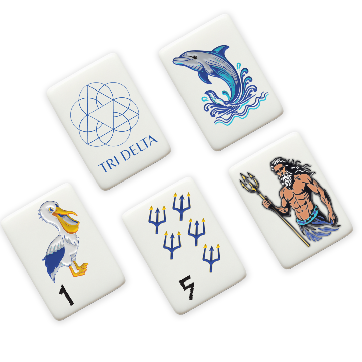 Tri Delta Mahjong Tiles