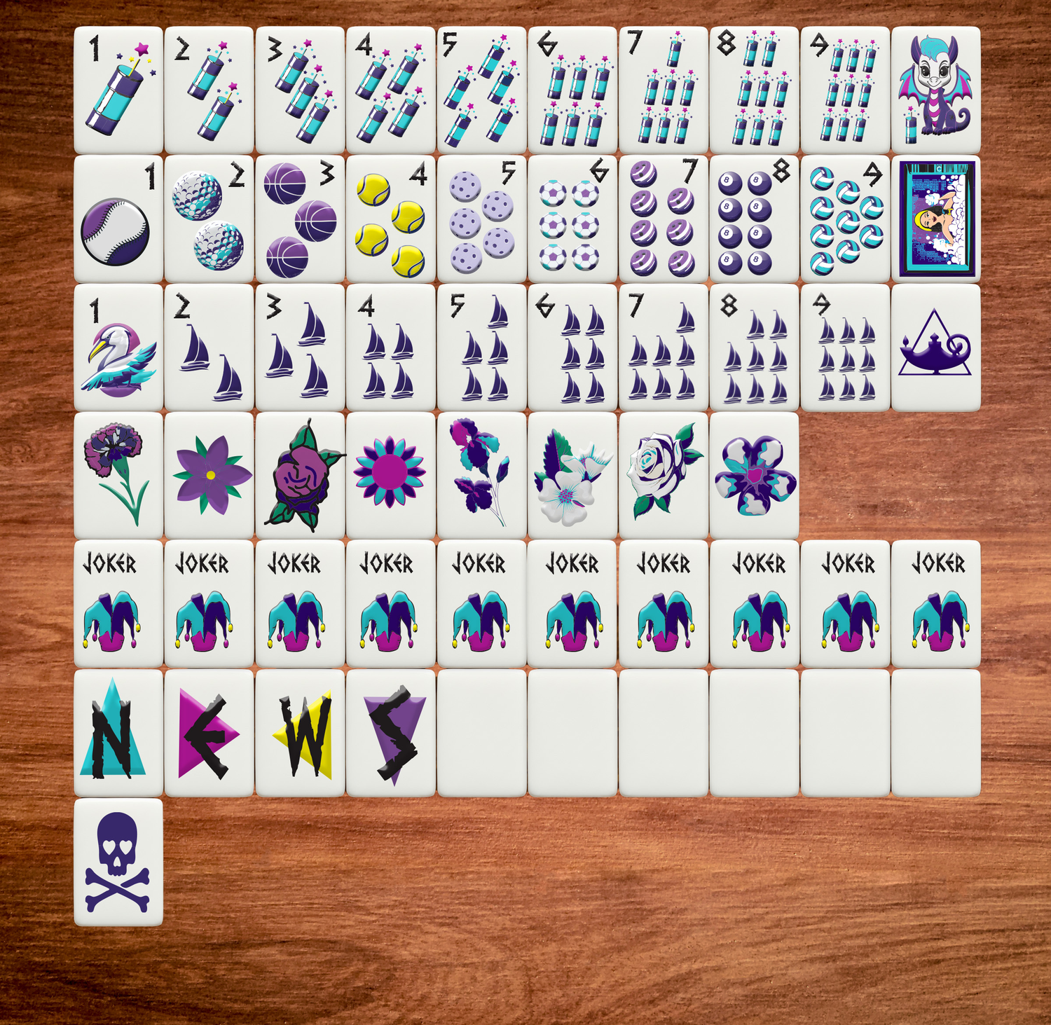 Tri Sigma Bespoke Mahjong Tiles